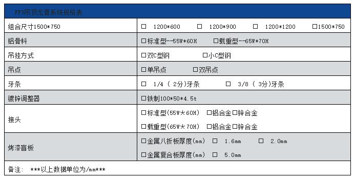 FFU龍骨吊（diào）頂係統